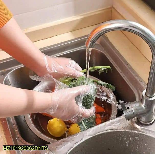 Disposable kitchen dish washing gloves 3