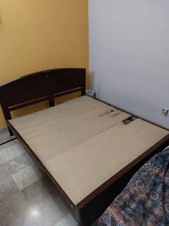 Wooden Bed with Mattress For Sale