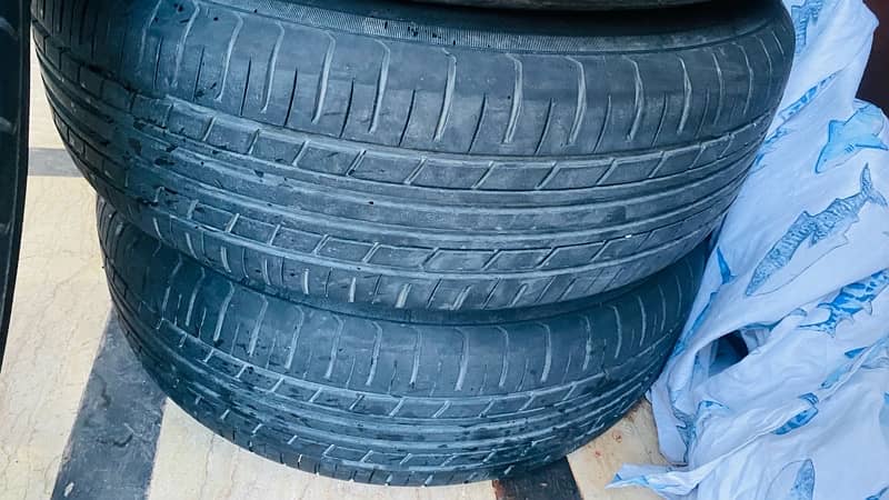R15 Rims n tyres for sale for Toyota car 5nuts 100pcd 1