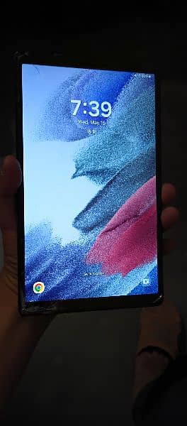 Samsung Galaxy Tab A7 Lite, Android 14, glass crack, working perfectly 3
