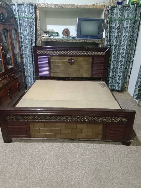 Double Bed king size& Side table 2