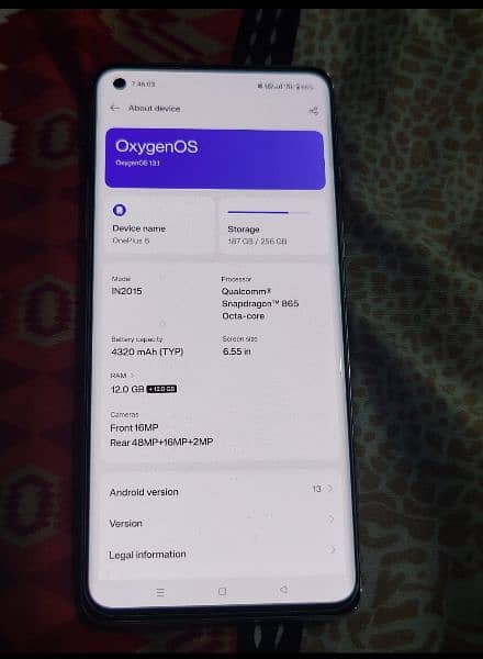 OnePlus 8 12/256 with 10/10 condition 2