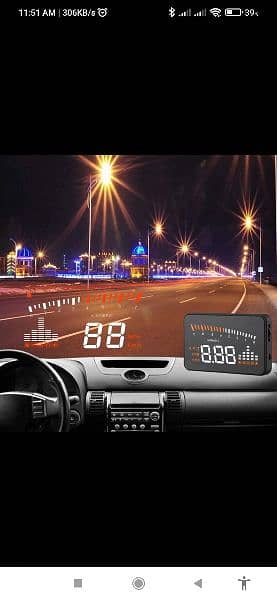 X5 OBD2 HUD Car Head Up Display 12V 3 Inch GPS Speedometer Digit 1