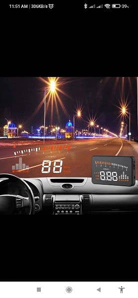 X5 OBD2 HUD Car Head Up Display 12V 3 Inch GPS Speedometer Digit 2