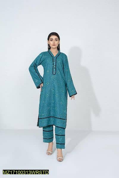 •  Fabric: Khaddar
•  Shirt Front: Embroidered 2