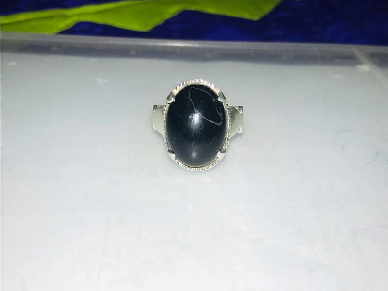 black agate aqeeq ring 1