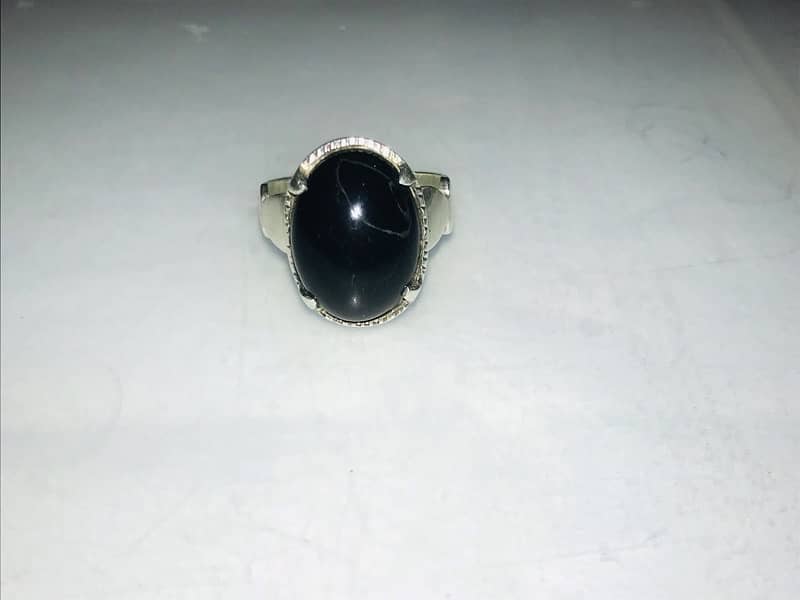 black agate aqeeq ring 2