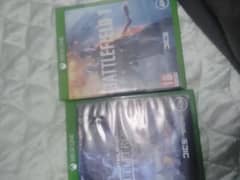 Xbox one 2 games ha  battle field one and star wars battle front 2