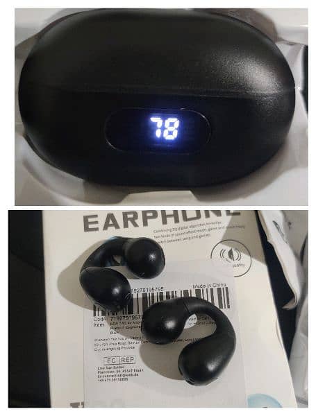 earbuds Clip On ear - earcuffs bone Conductive 5