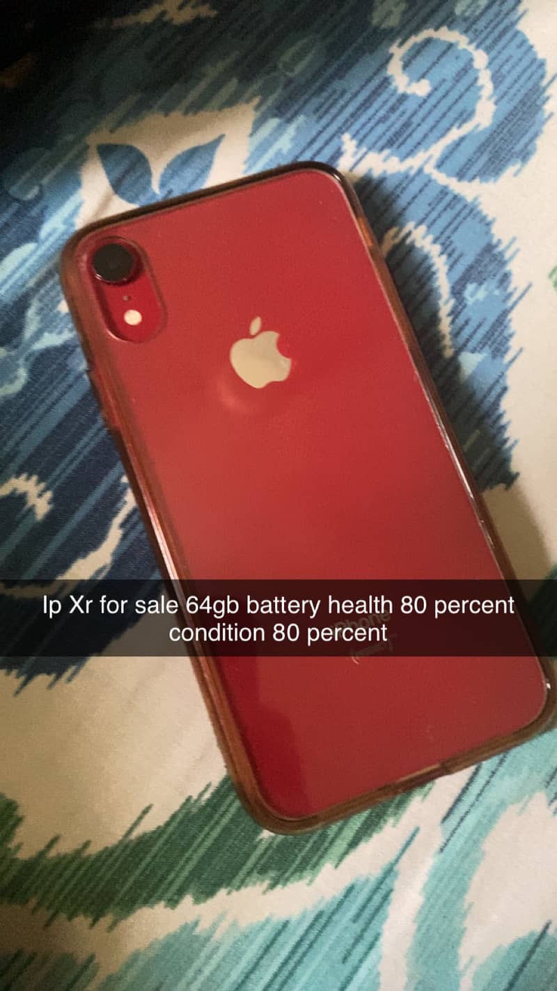iPhone XR non pta battery health 80 condition 85 64 gb last price 60k 0