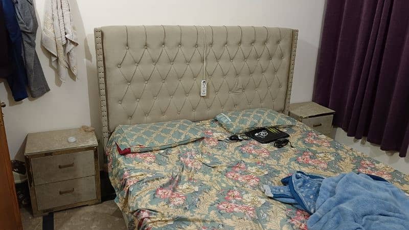 Double Bed with side tables and dressing 1
