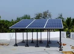 Solar panels frame structure.