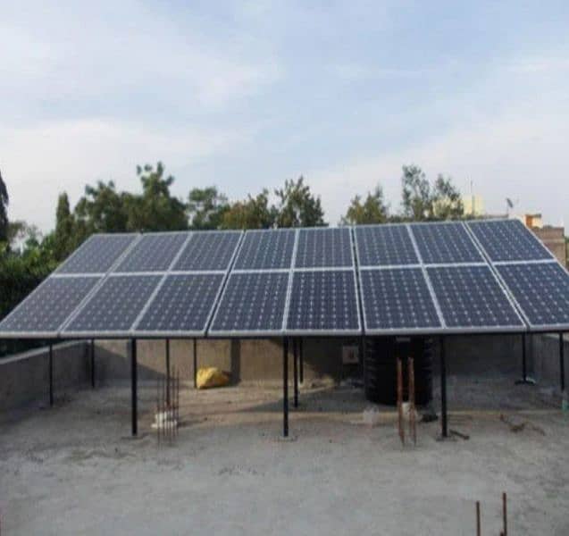 Solar panels frame structure. 1