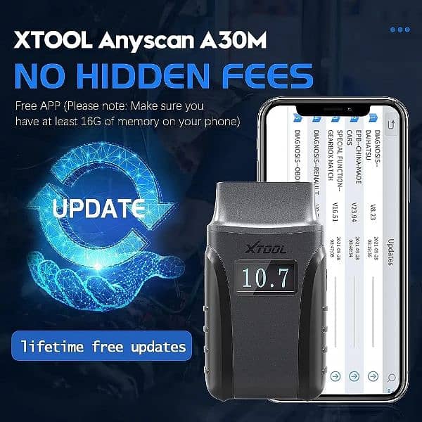 Xtool AnyScan A30M with 21 Calibrations in Lifetime Free Update 5