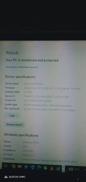Dell Pc Xeon E5 1607 v3 =Core i7 1gb Graphics card with ssd hard 3