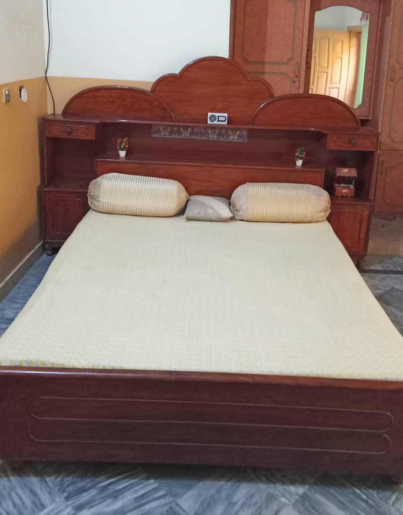 Wooden King Size Double Bed 1