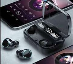M10 Digital Display Case Earbuds,Black 0