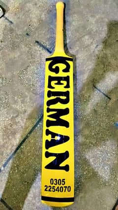 Tape Ball Bat German Coconet 2024 New Edition color yellow and black. 0