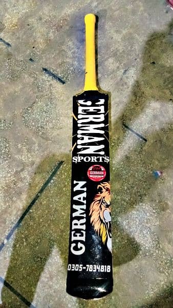 Tape Ball Bat German Coconet 2024 New Edition color yellow and black. 1