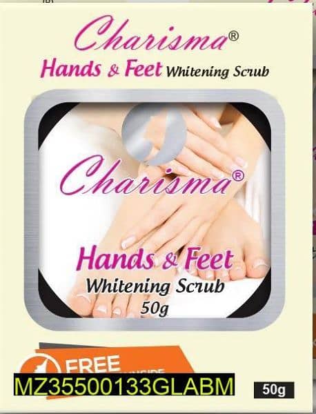 Dead skin remover foot and hand scrub with free sun block 1
