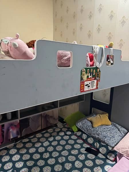 kids bunker bed with Mattress 3