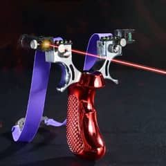Red Resin Laser Catapult + 1 Rubber ( Laser Level Included) 0