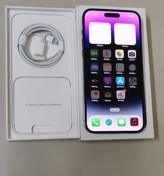 Iphone 14 pro max PTA approved box pack no open 256 gb 5