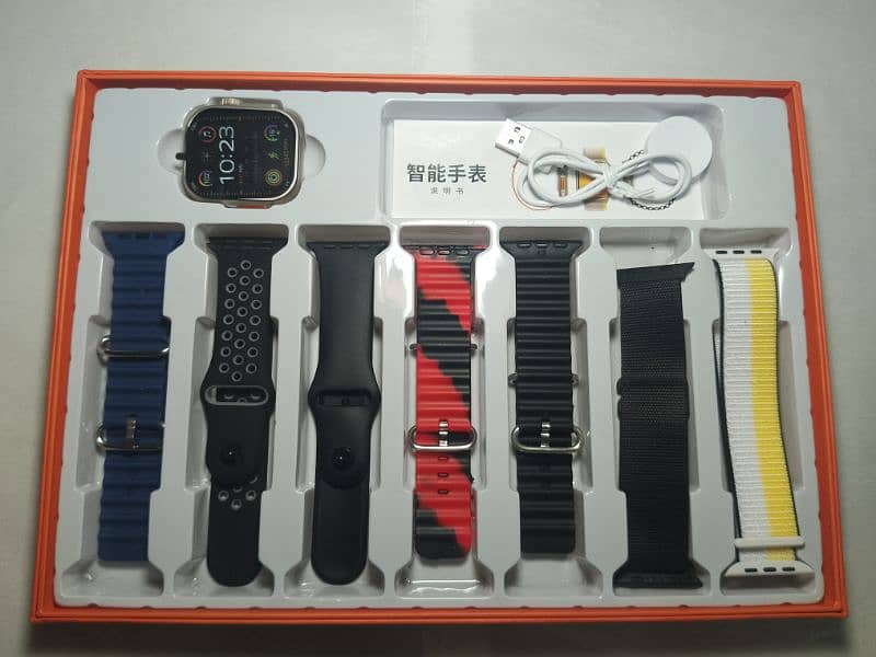 Ultra 7 in 1 Smart Watch 7 Straps 2