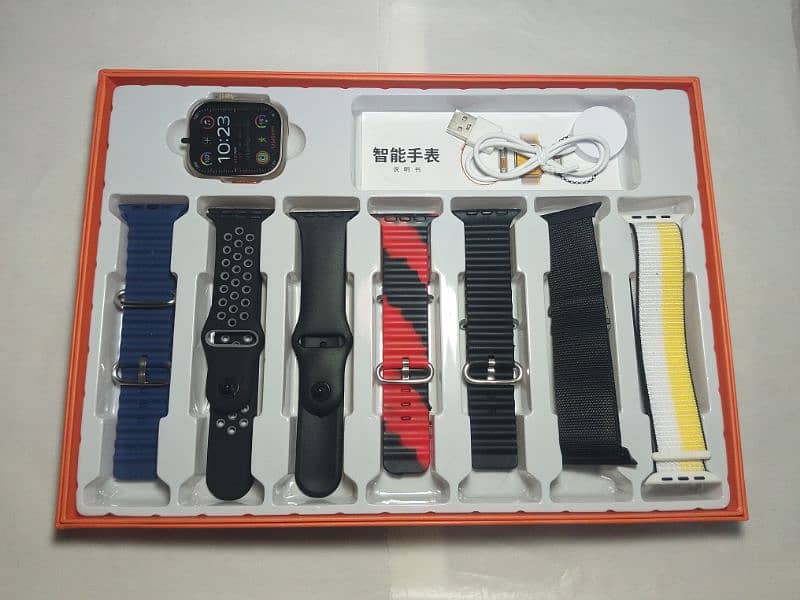 Ultra 7 in 1 Smart Watch 7 Straps 3