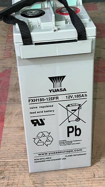 Yuasa 185-Ah Dry Battery UK Brandnew 0