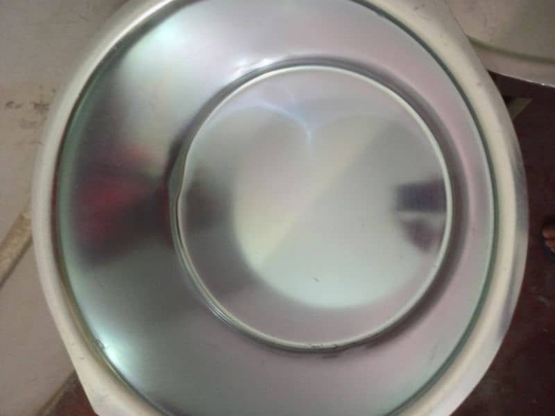 Patila New anodized silver 2 pots size #9(24 ltr)+ #10(29 ltr). 5