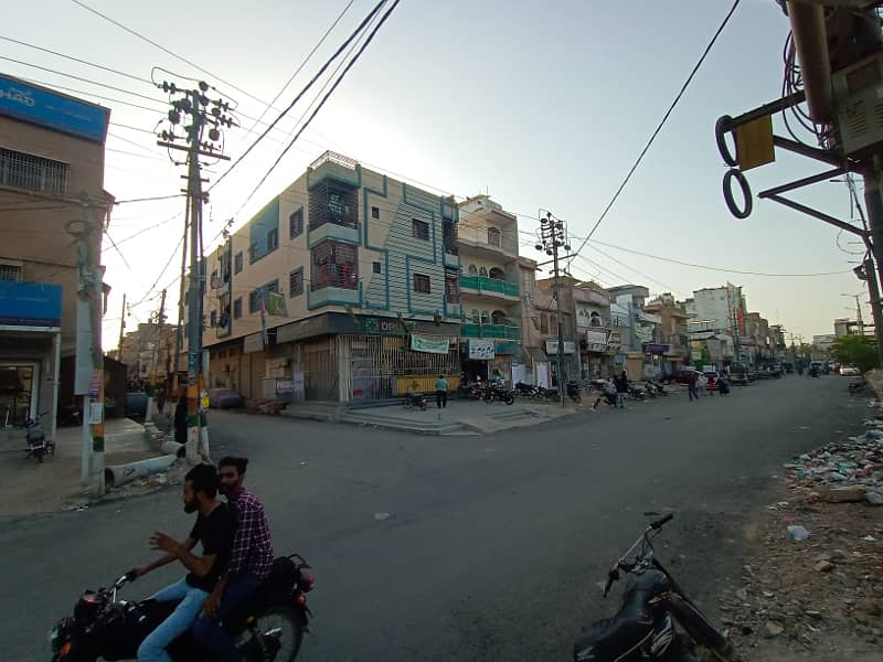 120 Yards Building On Main Road For Sale In North Karachi Near Powerhouse Chowrangi &Bara Mobile Market 15