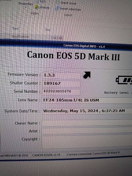 canon mark!!! with 24x105 lens 8
