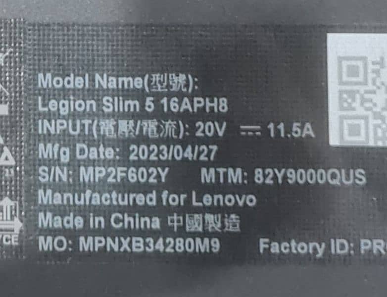 Lenovo Legion slim RTX 4060 Gaming Laptop 18