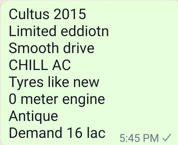 Suzuki Cultus VXR 2015 3