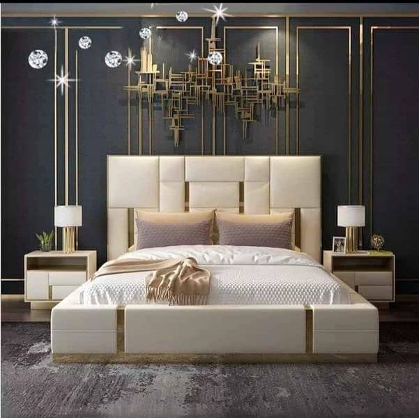 luxury bed set available in low price 5