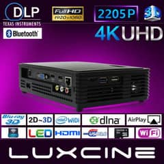Luxcine 4k Ultra HD 3D Projector Home Cenima