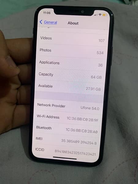 Apple IPhone X Official PTA Approved Urgent Sale 5