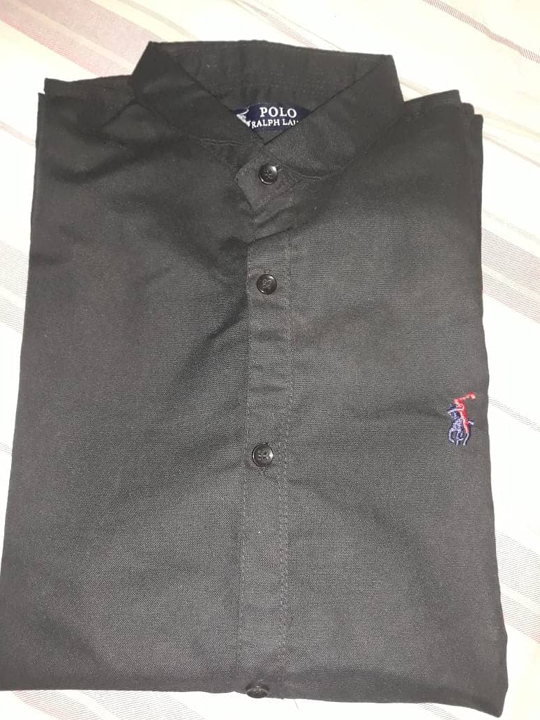 polo shirt black 2