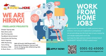 Earn  daily, Simple Typing Job for male & female home base job