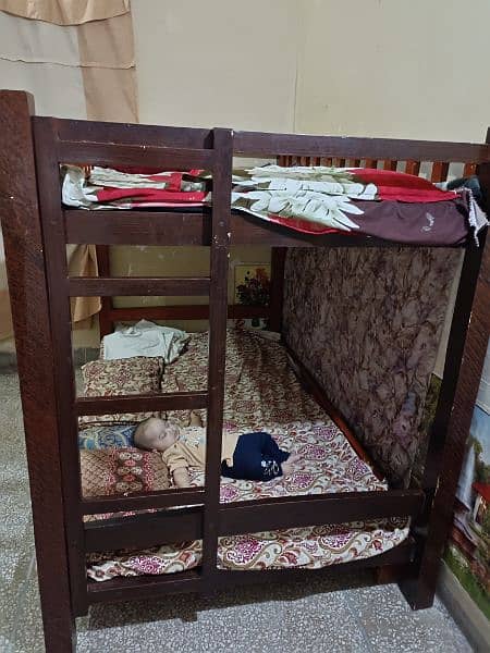 Bunk Bed with Pure Sheeshum Wood. 4