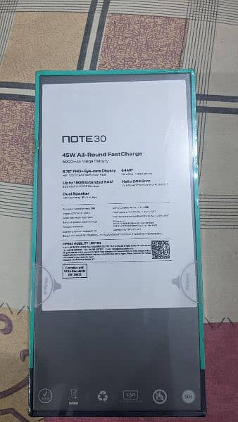 Infinix Note 30 Box Pack ( 1 year official warranty+ PTA Approved) 1
