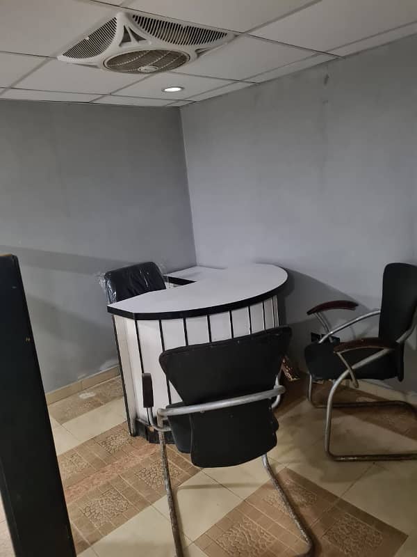 FULLY. FURNISHED OFFICE IS AVAILABLE ON THE RENT IN THE COMMERRICAL. BUILDING AT MAIN SHAHRE E FAISAL 1