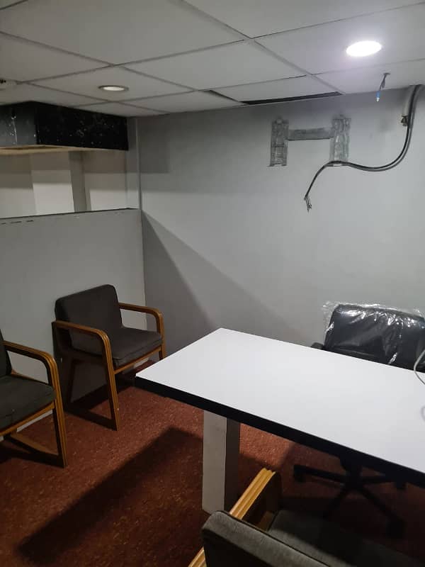 FULLY. FURNISHED OFFICE IS AVAILABLE ON THE RENT IN THE COMMERRICAL. BUILDING AT MAIN SHAHRE E FAISAL 3