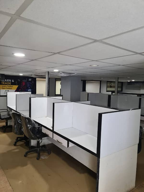 FULLY. FURNISHED OFFICE IS AVAILABLE ON THE RENT IN THE COMMERRICAL. BUILDING AT MAIN SHAHRE E FAISAL 5