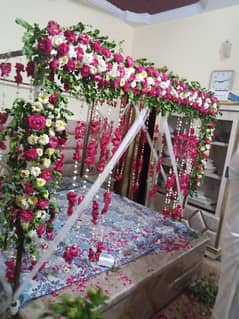 Flowers decoration mayo mehndi shadi valima  and car  decorate