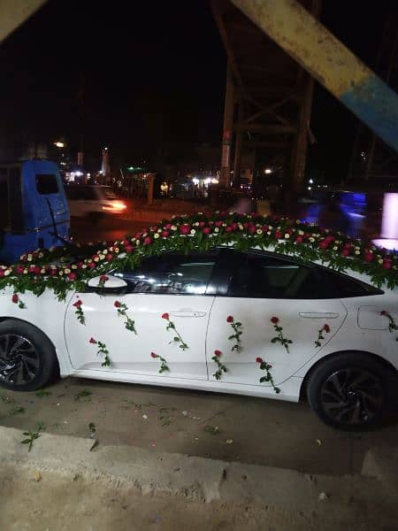Flowers decoration mayo mehndi shadi valima  and car  decorate 2