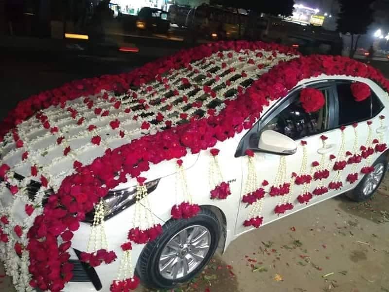 Flowers decoration mayo mehndi shadi valima  and car  decorate 3