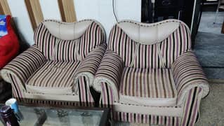sofa set 5 seater (3+1+1) good condition 0