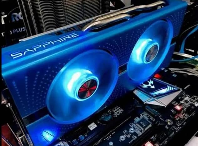 AMD RX590 8Gb nitro sapphire blue special addition 2